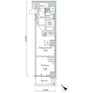 アヴェルーナ月島の物件間取画像