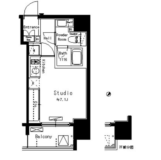 パークアクシス八丁堀の物件間取画像