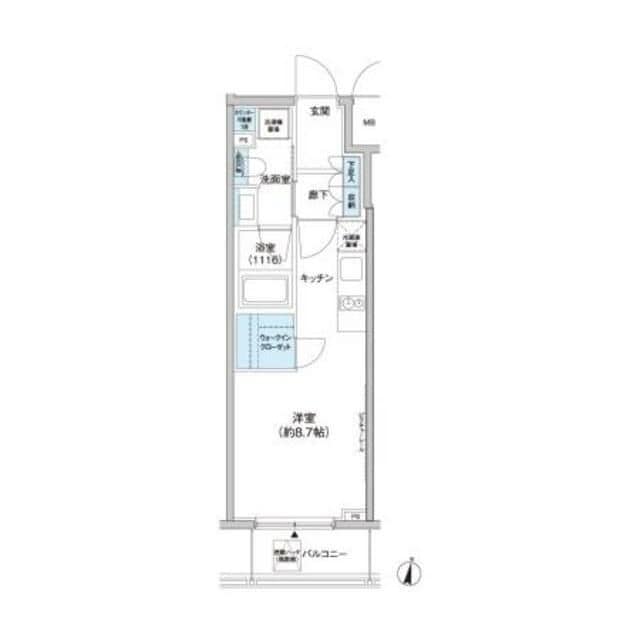 パークキューブ西新宿の物件間取画像