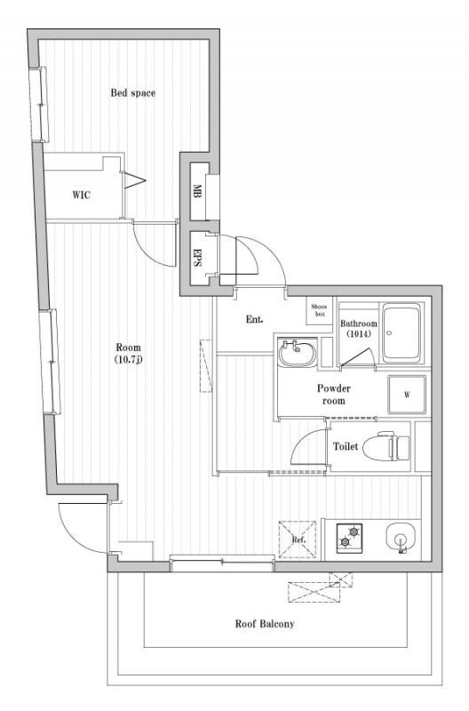 ハーモニーフラッツ住吉の物件間取画像