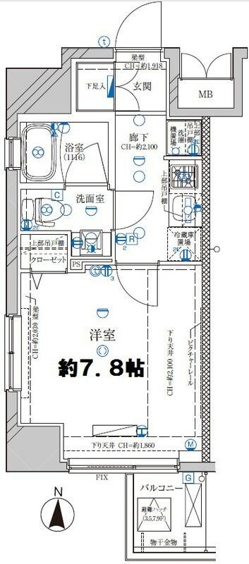 菊川駅 徒歩3分 9階の物件内観写真