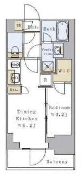 プライマル元浅草の物件間取画像