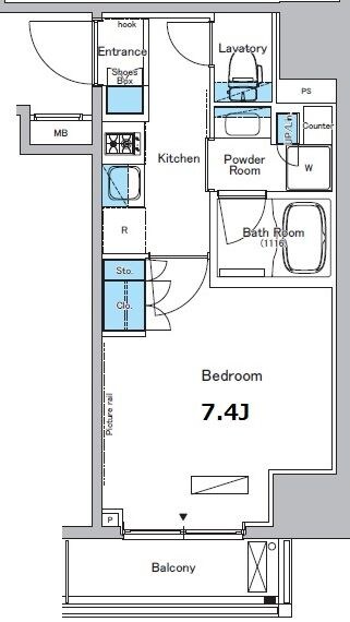 門前仲町駅 徒歩5分 9階の物件間取画像