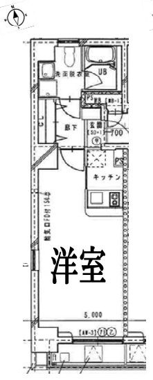 スクウェア浅草雷門の物件間取画像