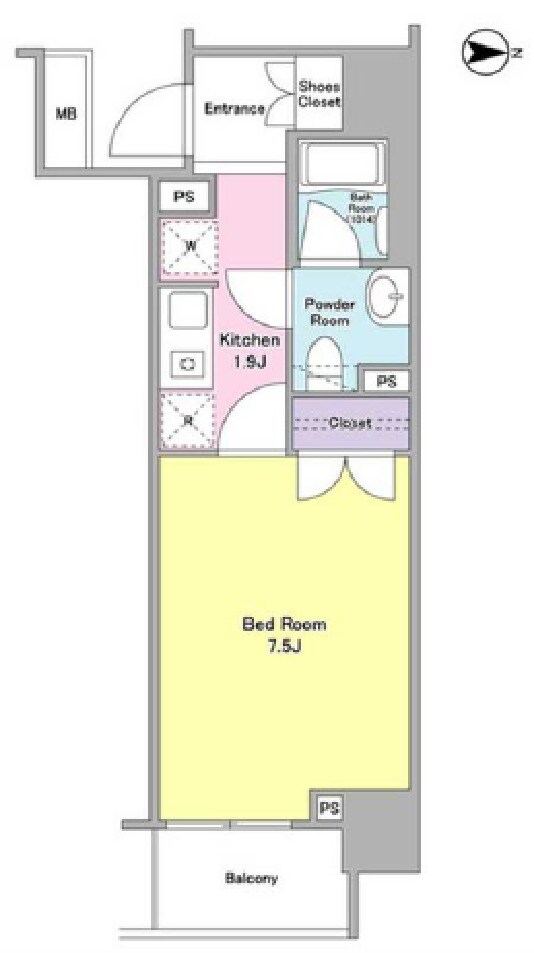 両国駅 徒歩10分 8階の物件間取画像