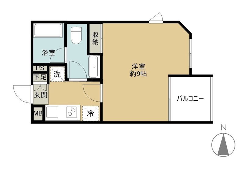 プラザ中落合の物件間取画像