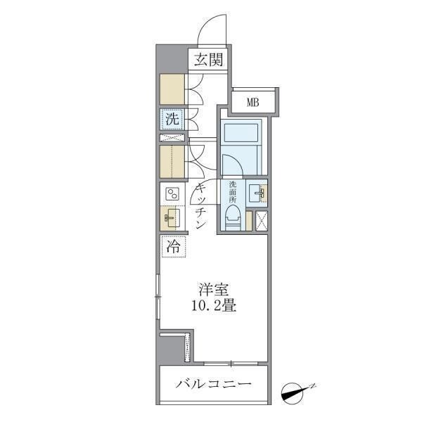 新富町駅 徒歩3分 8階の物件内観写真