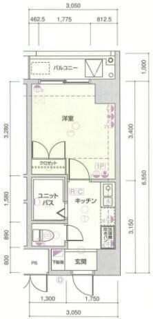 グランヴァン水天宮の物件間取画像