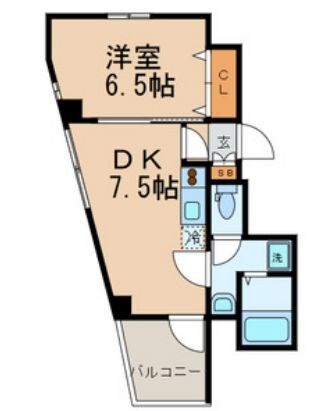 南千住駅 徒歩7分 7階の物件間取画像