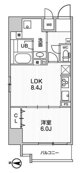 ROOTs Kikukawaの物件間取画像