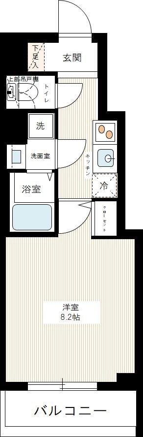 三ノ輪駅 徒歩5分 8階の物件間取画像