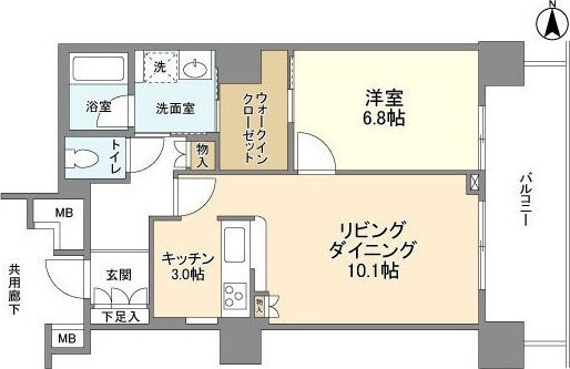 豊洲シエルタワーの物件間取画像