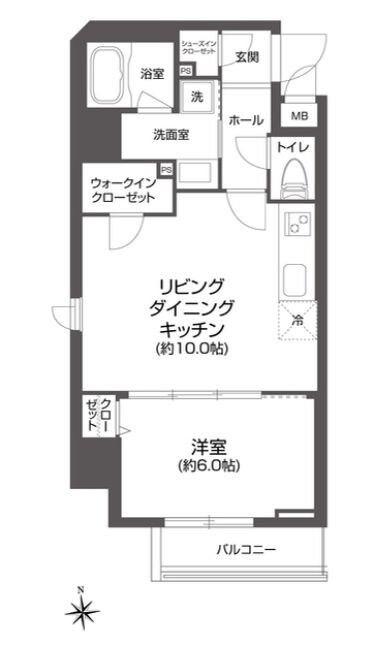 ルクレ上野の物件間取画像