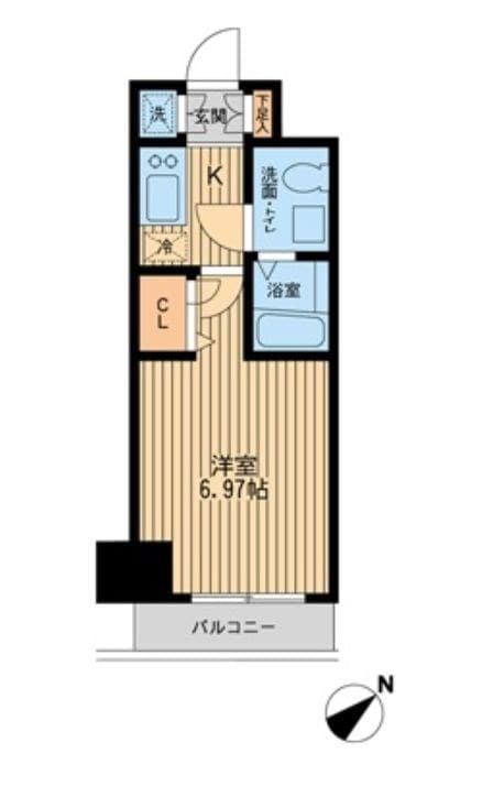 潮見駅 徒歩3分 7階の物件間取画像