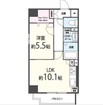 上野駅 徒歩10分 5階の物件間取画像