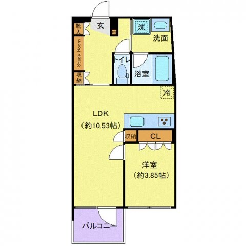 オープンブルーム渋谷本町の物件間取画像