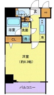 RELUXIA府中の物件間取画像