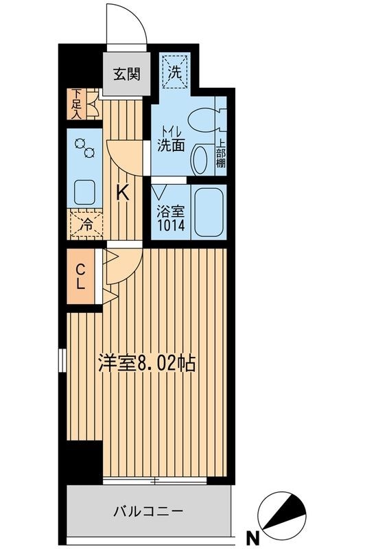 葛西駅 徒歩8分 4階の物件間取画像