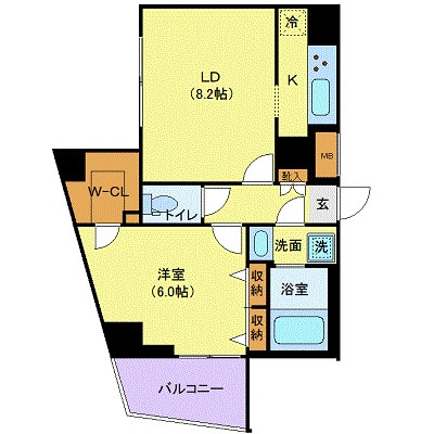 ディアレイシャス落合南長崎の物件間取画像