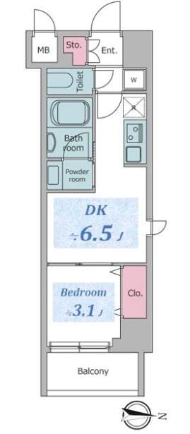 住吉駅 徒歩7分 2階の物件間取画像