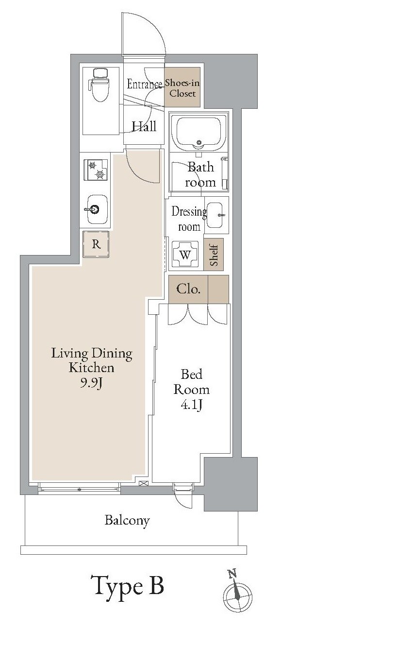 ＪＭＦレジデンス浅草橋三丁目の物件間取画像