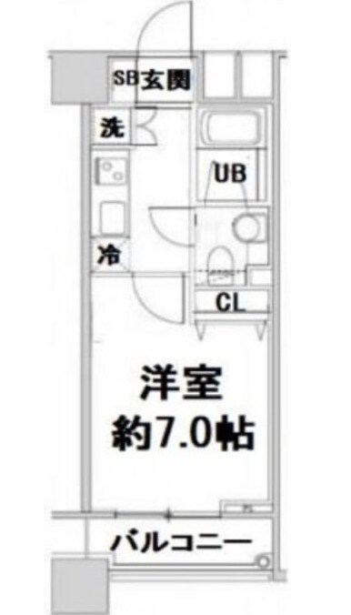 新宿駅 徒歩8分 19階の物件間取画像