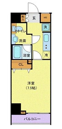 ジェノヴィア上野Ⅱスカイガーデンの物件間取画像