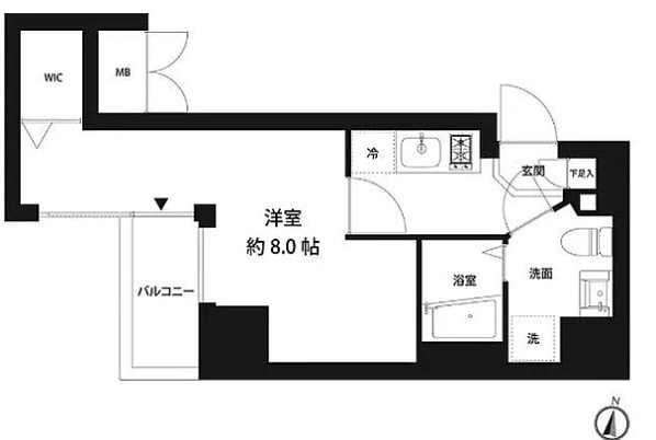 コスモリード錦糸町の物件間取画像