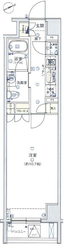 フィース水天宮前の物件間取画像