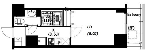 押上駅 徒歩4分 6階の物件間取画像