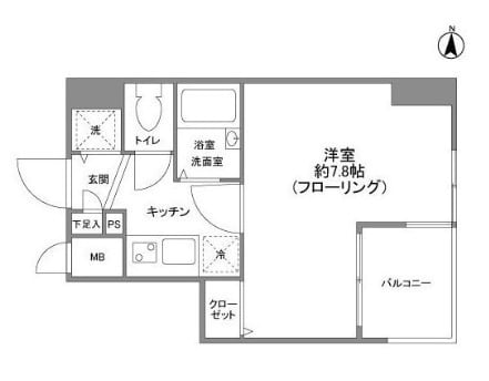 錦糸町駅 徒歩6分 3階の物件間取画像