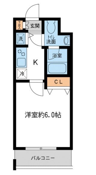 大島駅 徒歩4分 4階の物件間取画像