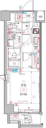 クレヴィスタ亀戸Ⅵの物件間取画像