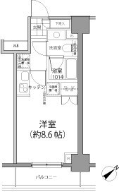 パークハビオ東向島の物件間取画像