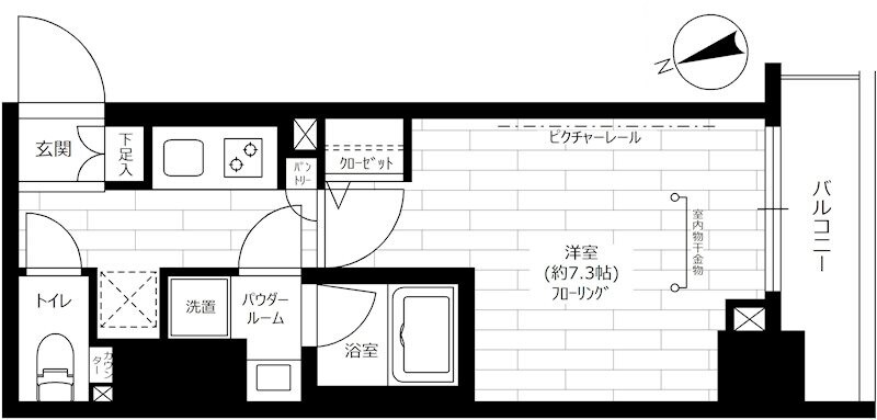 ステージファースト八丁堀の物件間取画像