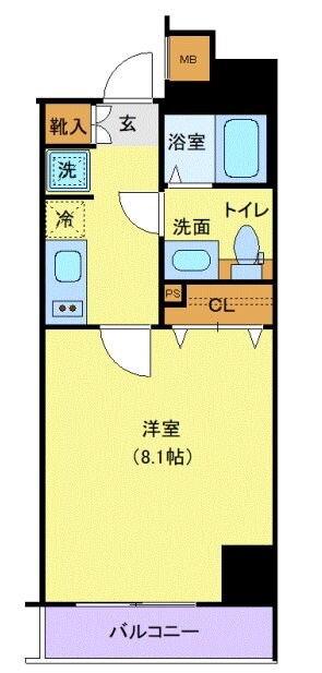 メイクスデザイン門前仲町リバープレイスの物件間取画像