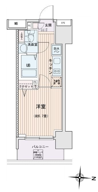 エスティメゾン錦糸町Ⅱの物件間取画像