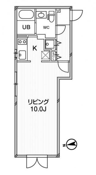 東新宿駅 徒歩5分 3階の物件間取画像