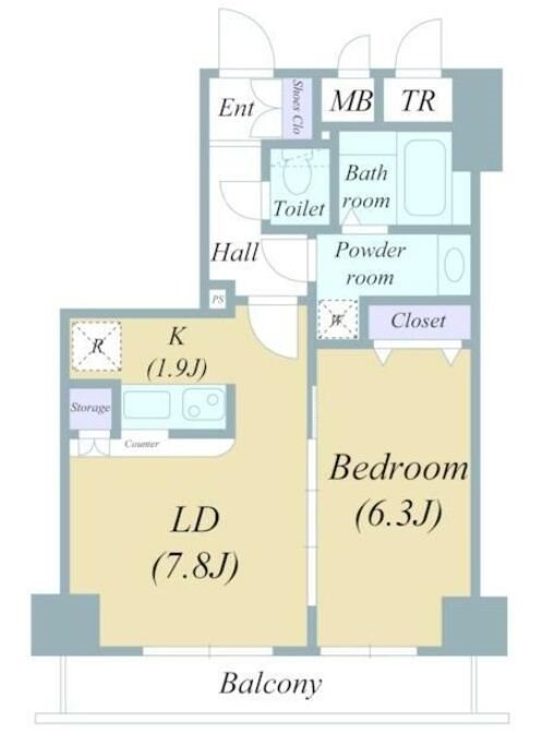 グランド・ガーラ日本橋茅場町の物件間取画像