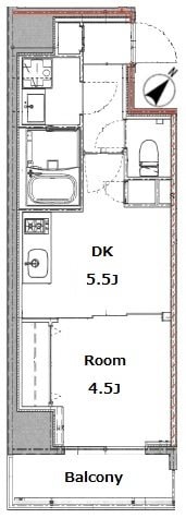 入谷駅 徒歩4分 6階の物件間取画像