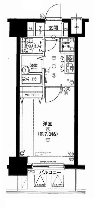 メインステージ茅場町の物件間取画像