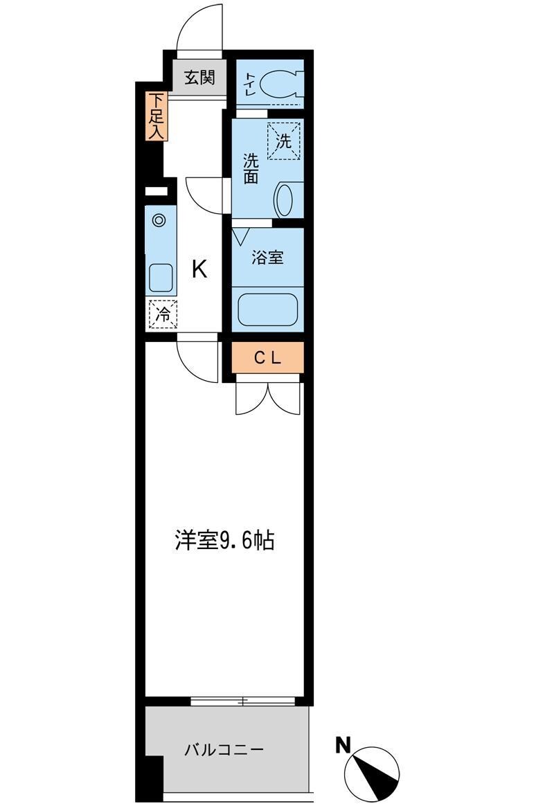 フィオーレ月島の物件間取画像