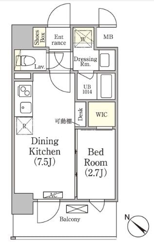 押上駅 徒歩8分 7階の物件間取画像