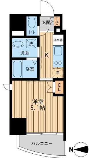 ウィルテラス西大島の物件間取画像