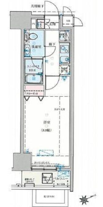 入谷駅 徒歩5分 11階の物件間取画像