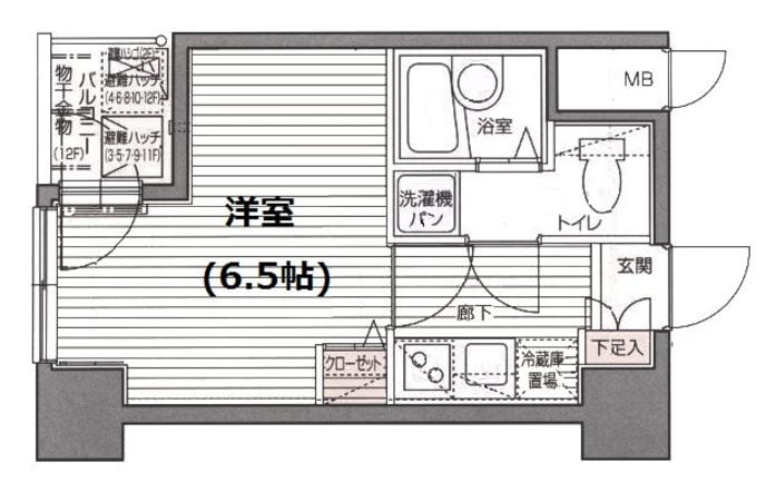 ガラ・シティ京橋の物件間取画像