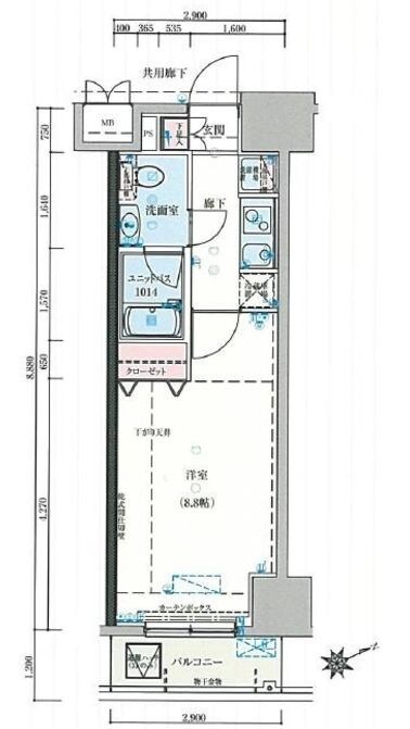 入谷駅 徒歩5分 2階の物件間取画像