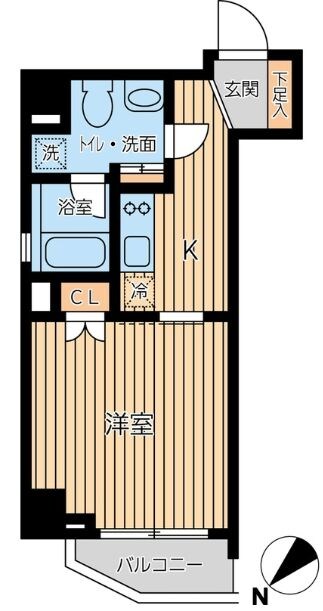 蔵前駅 徒歩1分 2階の物件間取画像