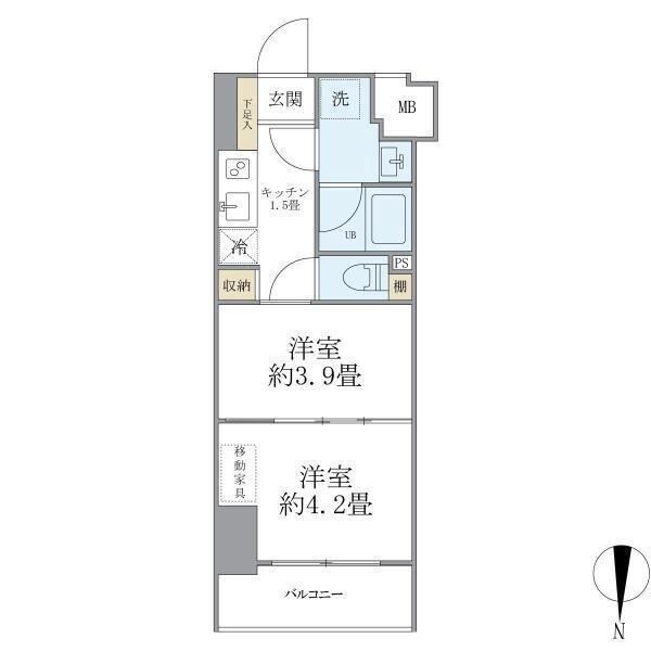 フェリーチェ錦糸町の物件間取画像