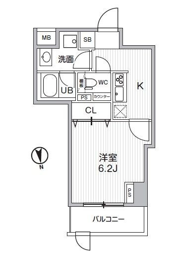 ＨＦ曳舟レジデンスの物件間取画像